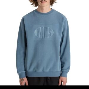 Vans "Carlo Polar Fleece Crew" Pullover - Bluestone Loose Fit Sz. Med